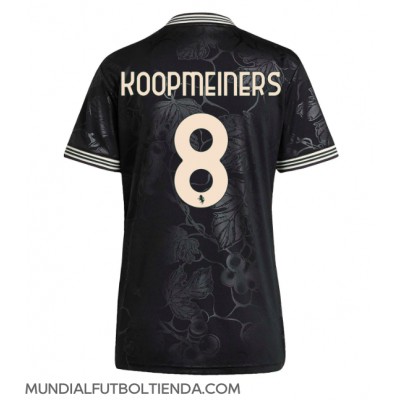Camiseta Juventus Teun Koopmeiners #8 Tercera Equipación Replica 2025-26 para mujer mangas cortas Camiseta Juventus Teun Koopmeiners #8 Tercera Equipación Replica 2025-26 para mujer mangas cortas